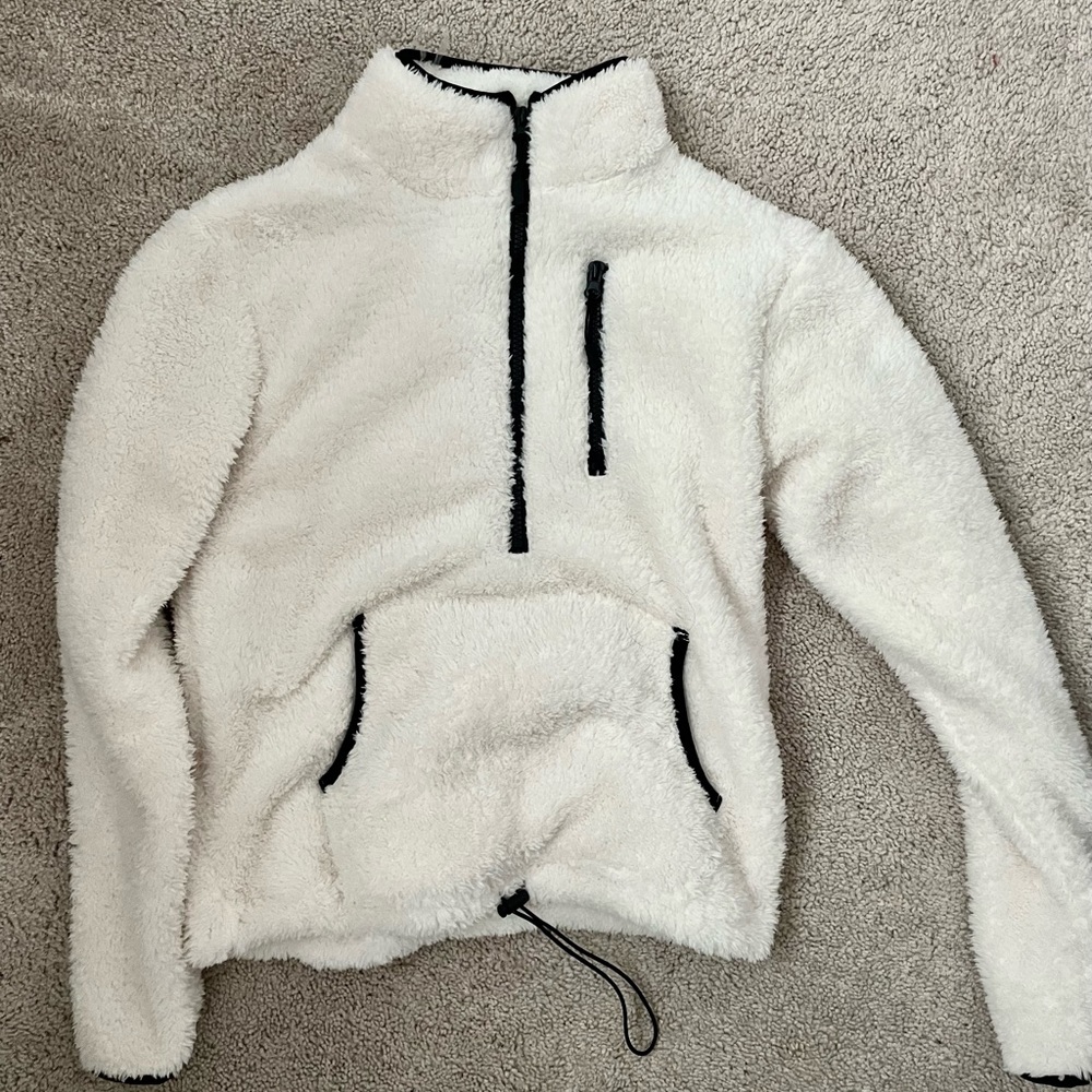 White teddy jacket